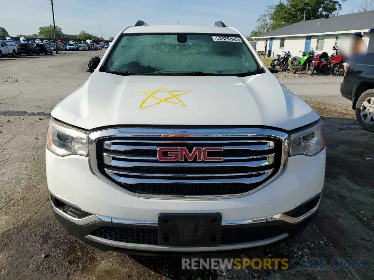 5 Photograph of a damaged car 1GKKNLLS6KZ258339 GMC ACADIA 2019