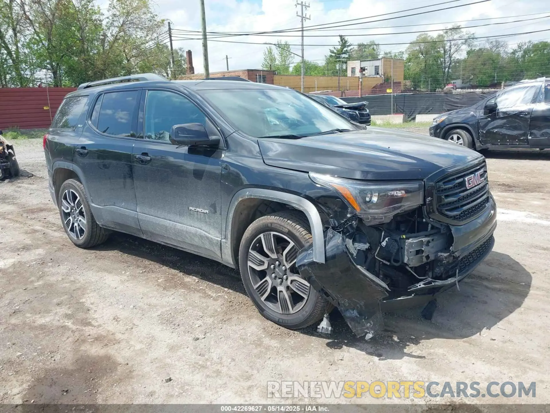 1 Photograph of a damaged car 1GKKNMLA8KZ285622 GMC ACADIA 2019