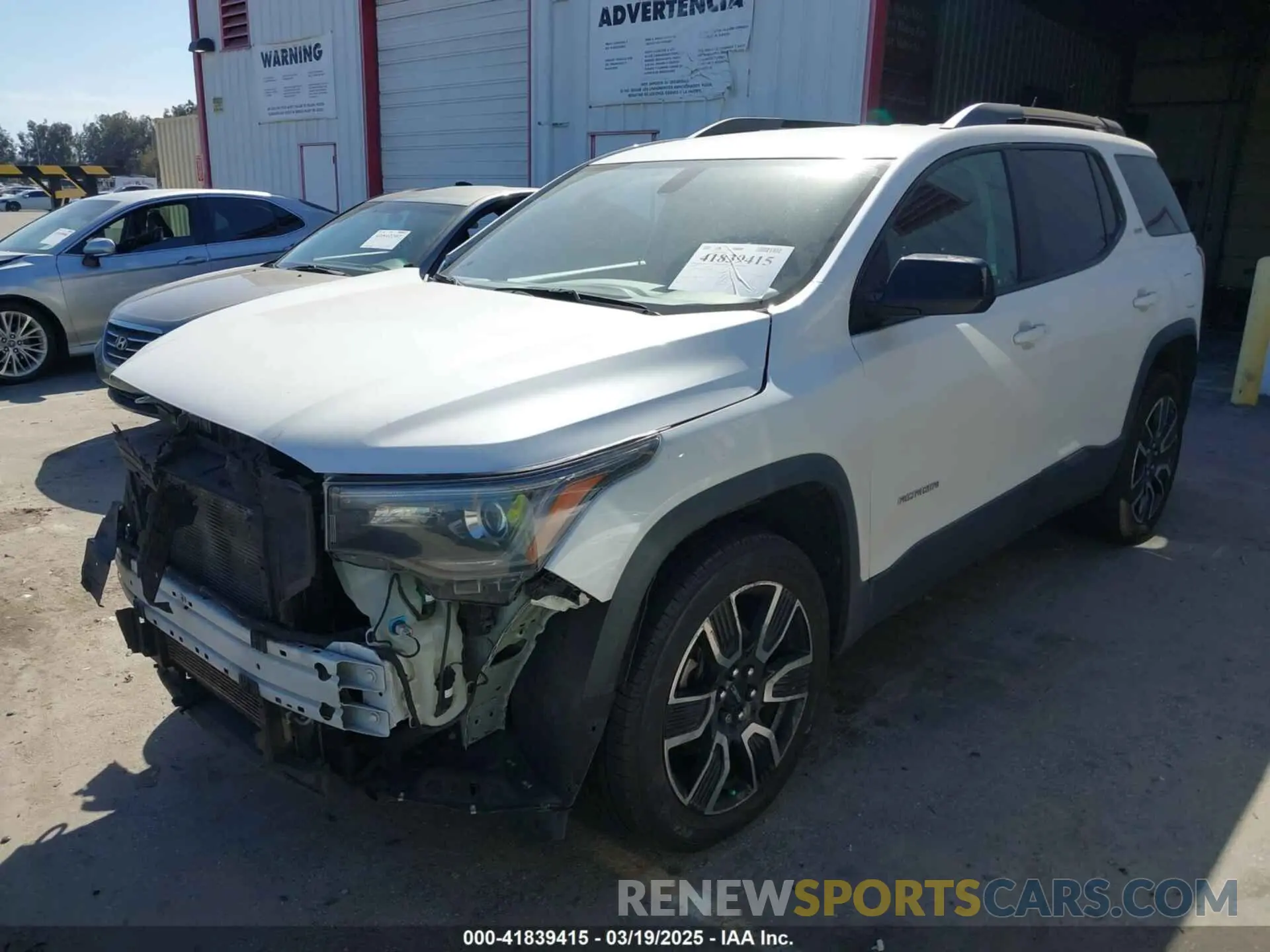 2 Фотография поврежденного автомобиля 1GKKNMLS5KZ212989 GMC ACADIA 2019