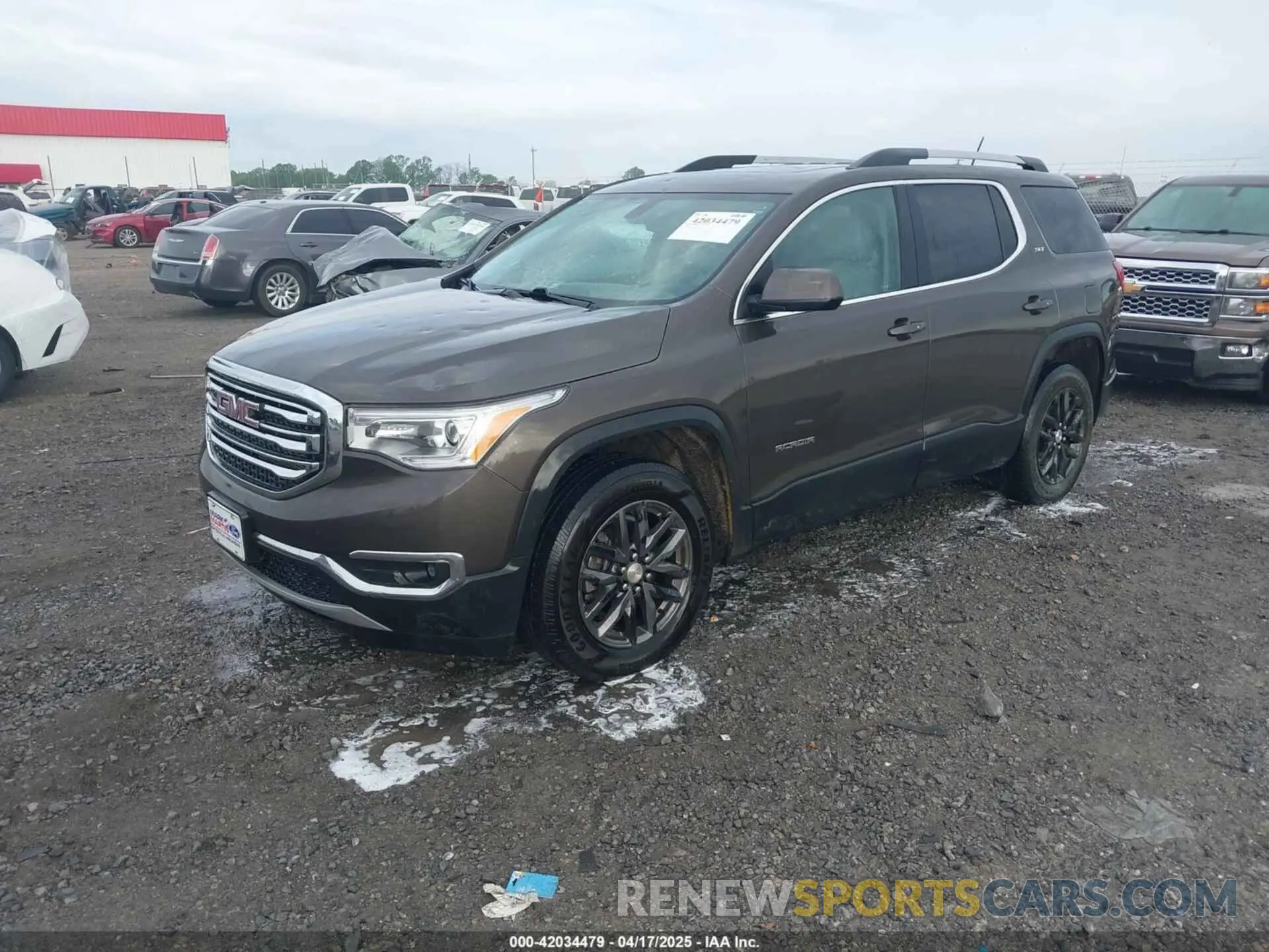2 Photograph of a damaged car 1GKKNMLS6KZ220812 GMC ACADIA 2019