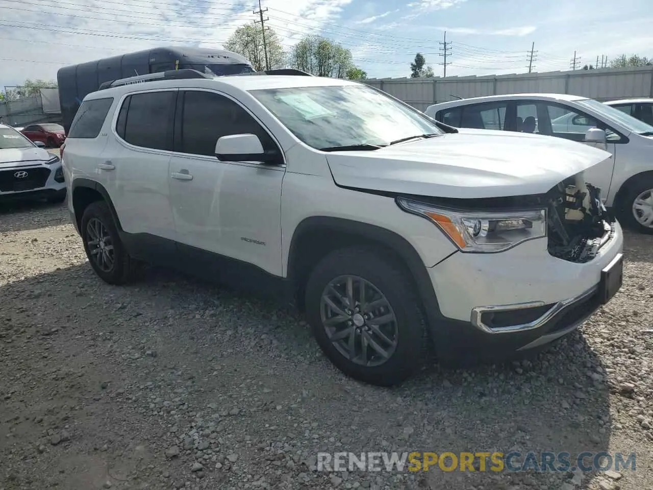 4 Фотография поврежденного автомобиля 1GKKNMLS9KZ164235 GMC ACADIA 2019