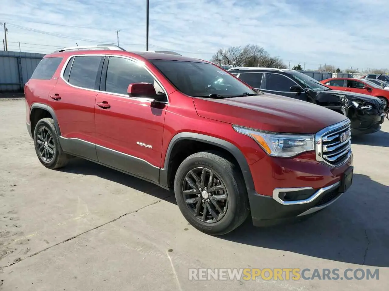 4 Фотография поврежденного автомобиля 1GKKNMLSXKZ240710 GMC ACADIA 2019