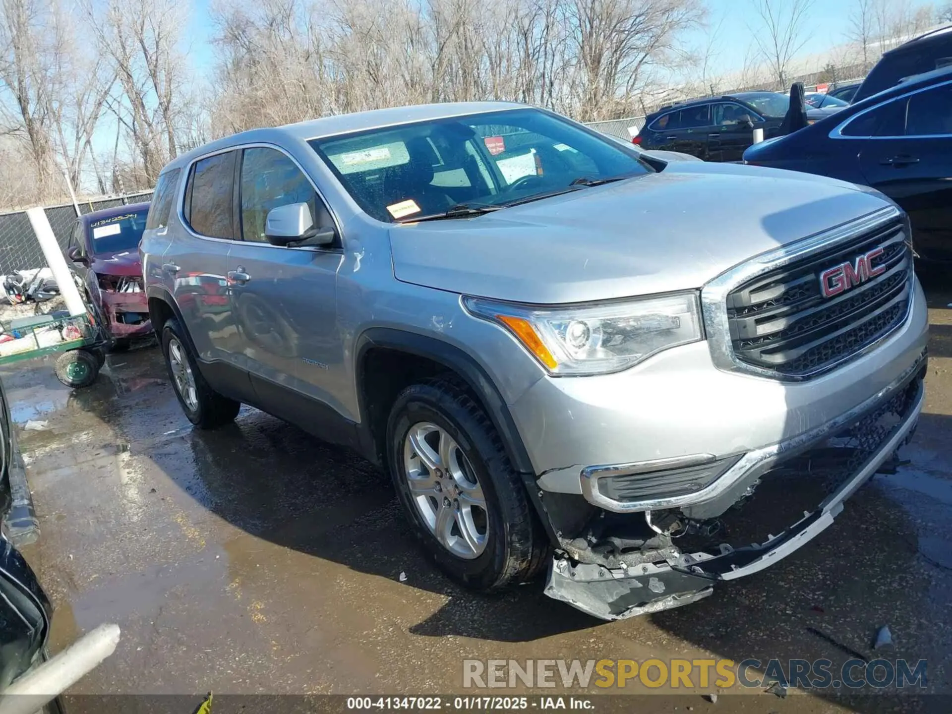 1 Photograph of a damaged car 1GKKNRLA6KZ272882 GMC ACADIA 2019
