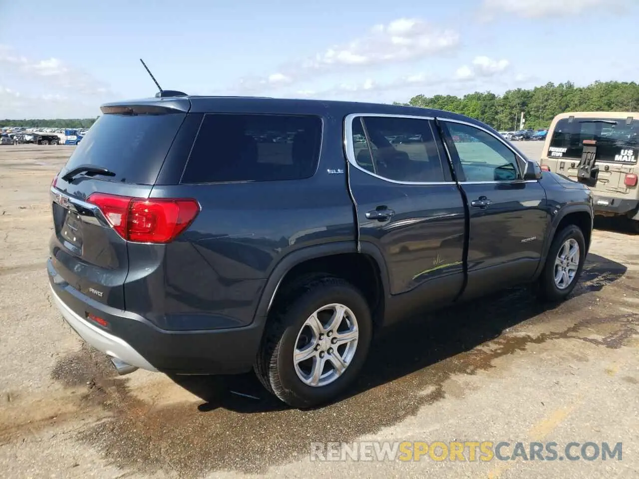 3 Фотография поврежденного автомобиля 1GKKNRLSXKZ225797 GMC ACADIA 2019