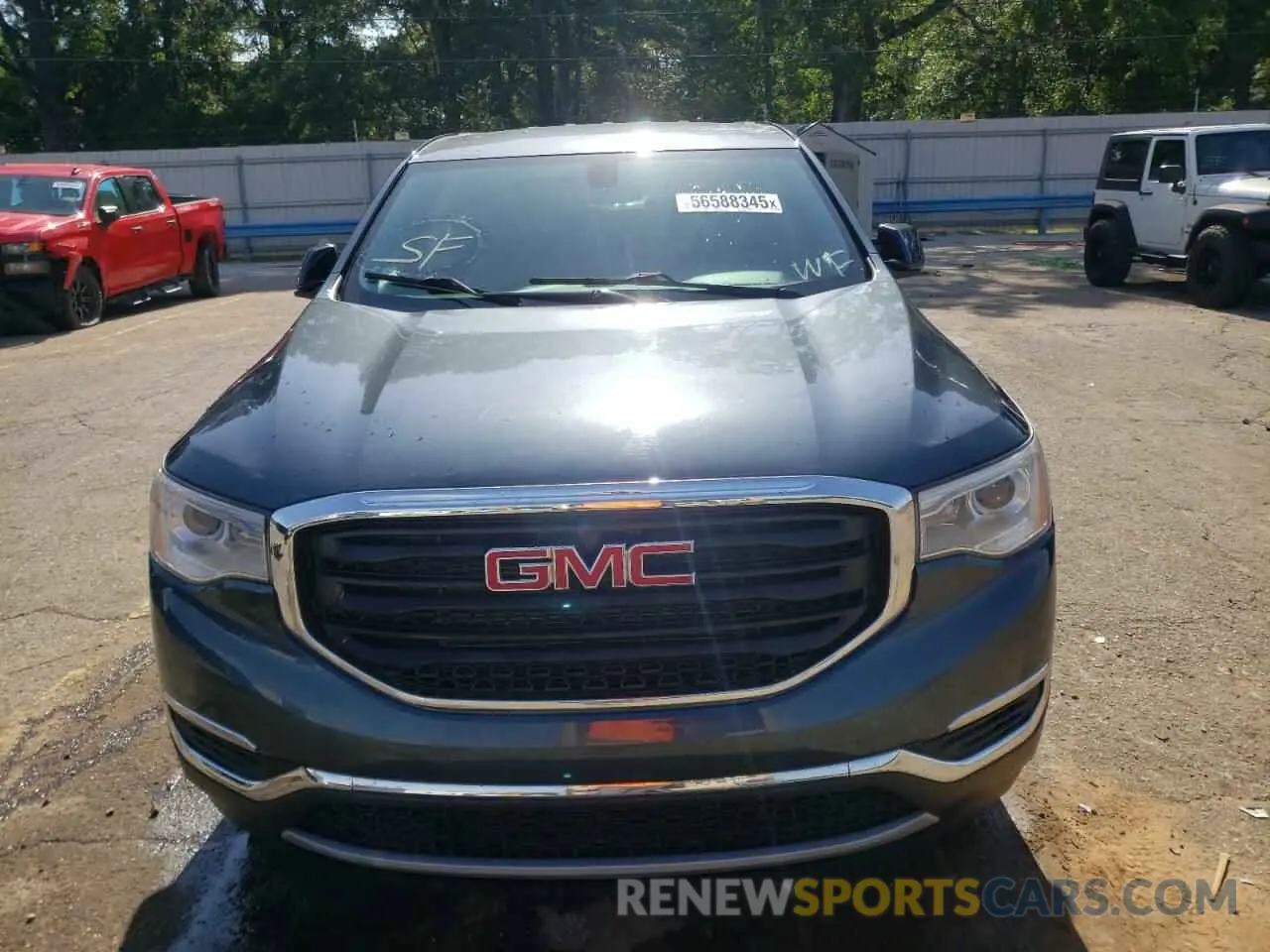 5 Фотография поврежденного автомобиля 1GKKNRLSXKZ225797 GMC ACADIA 2019