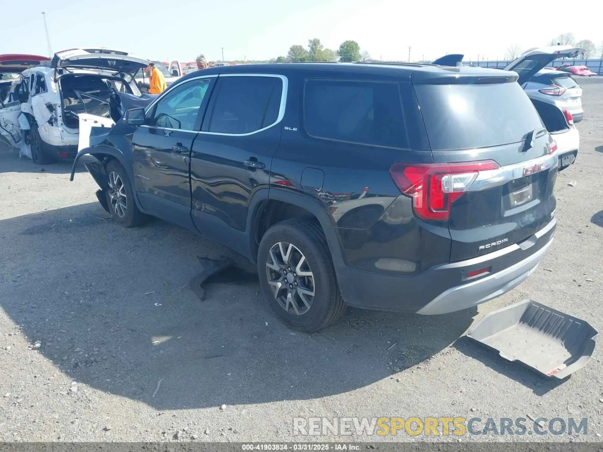 3 Фотография поврежденного автомобиля 1GKKNKLAXLZ210734 GMC ACADIA 2020