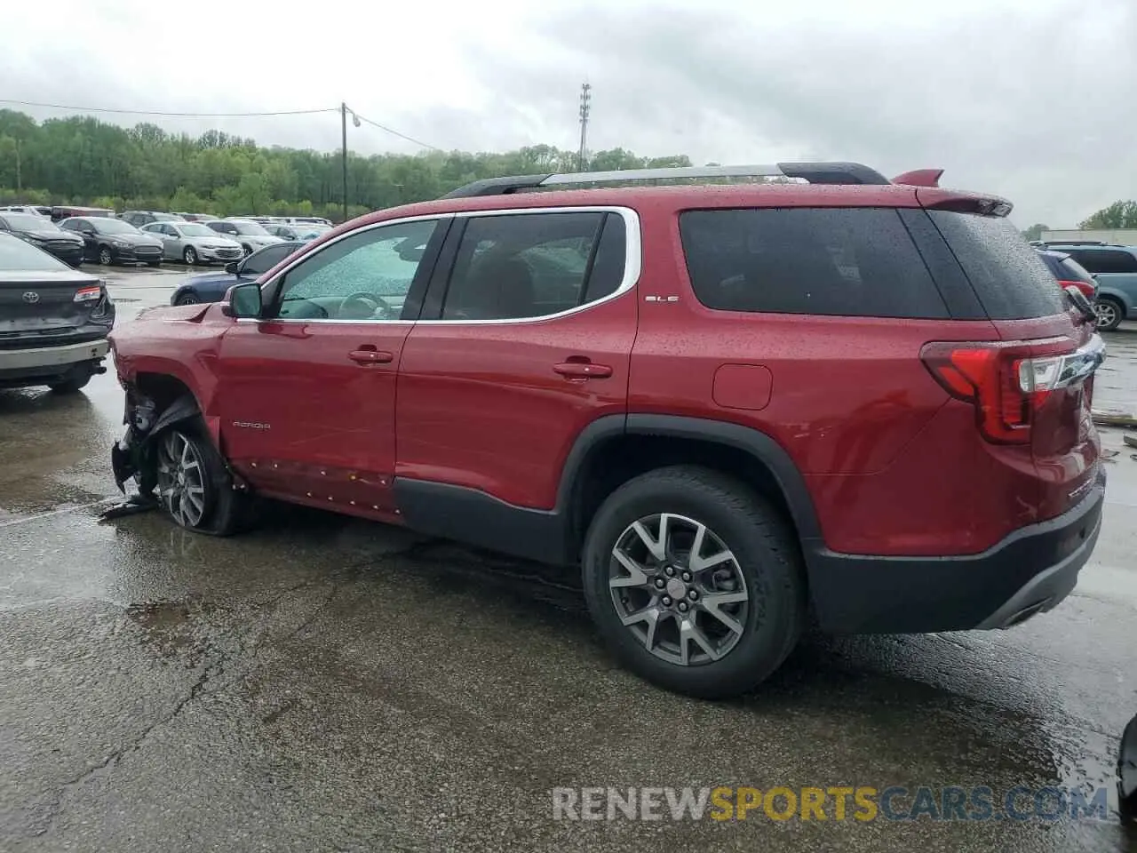 2 Photograph of a damaged car 1GKKNKLS1LZ142817 GMC ACADIA 2020