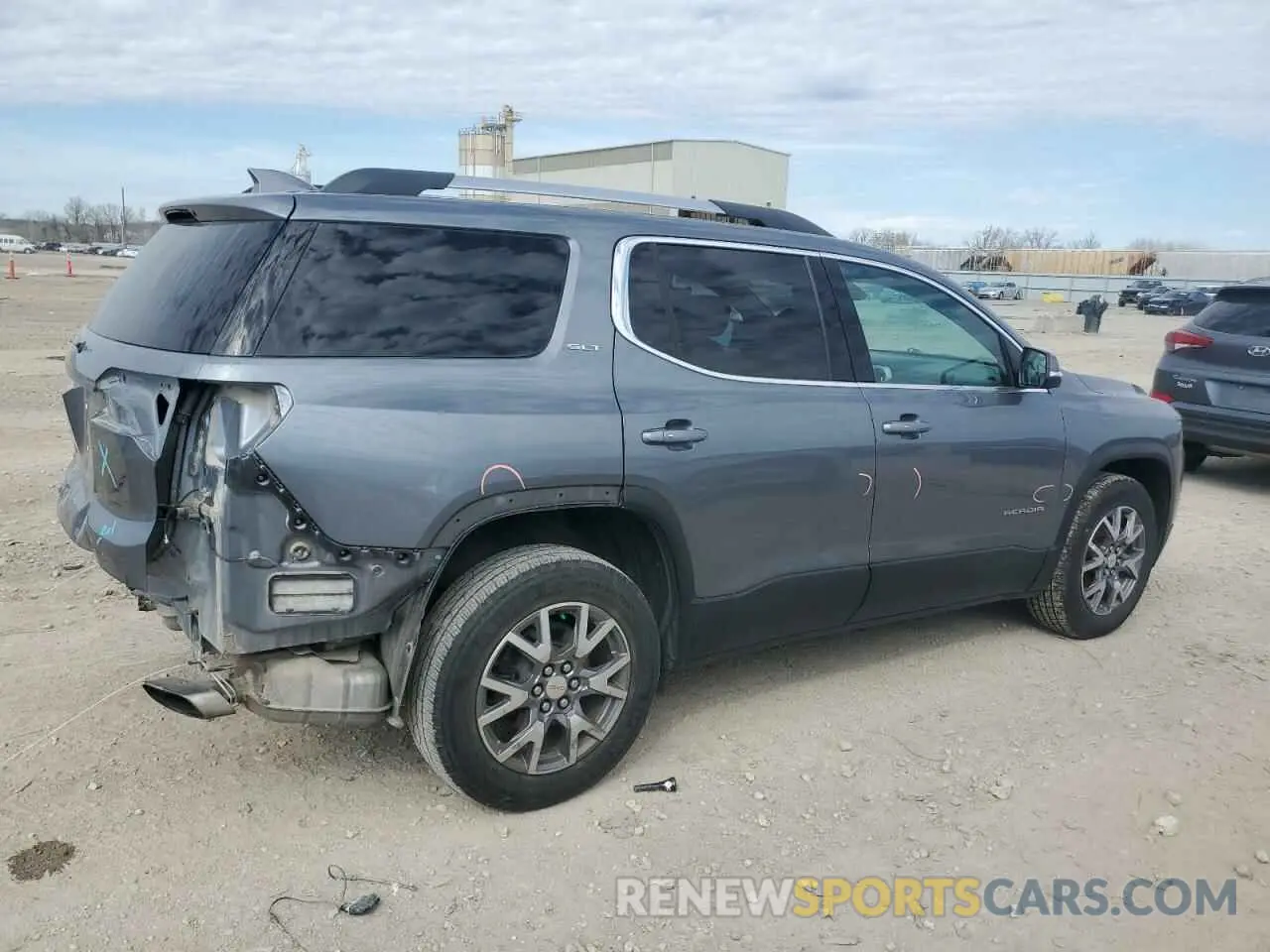 3 Фотография поврежденного автомобиля 1GKKNULS2LZ182156 GMC ACADIA 2020