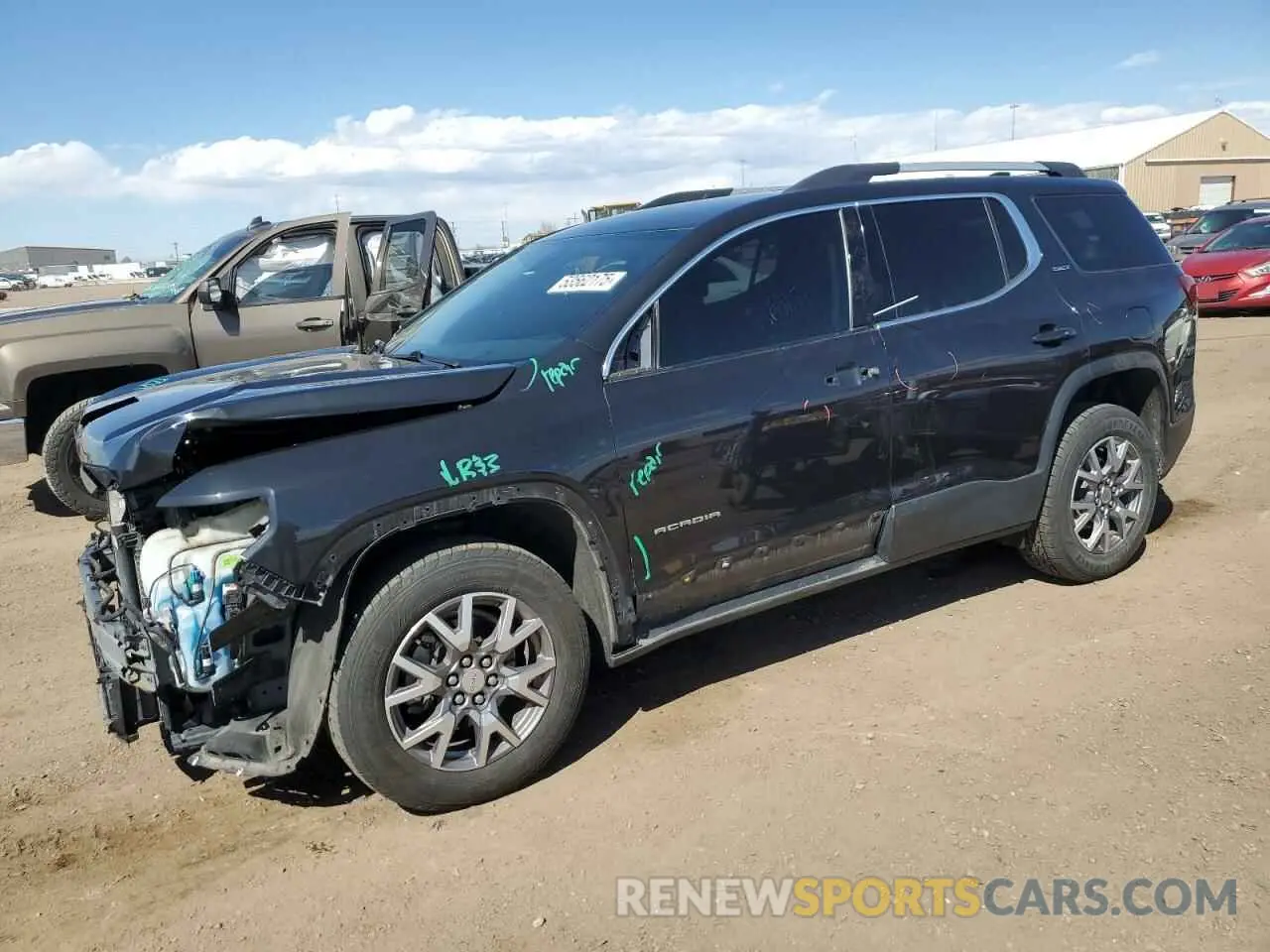 1 Photograph of a damaged car 1GKKNULS7LZ145667 GMC ACADIA 2020