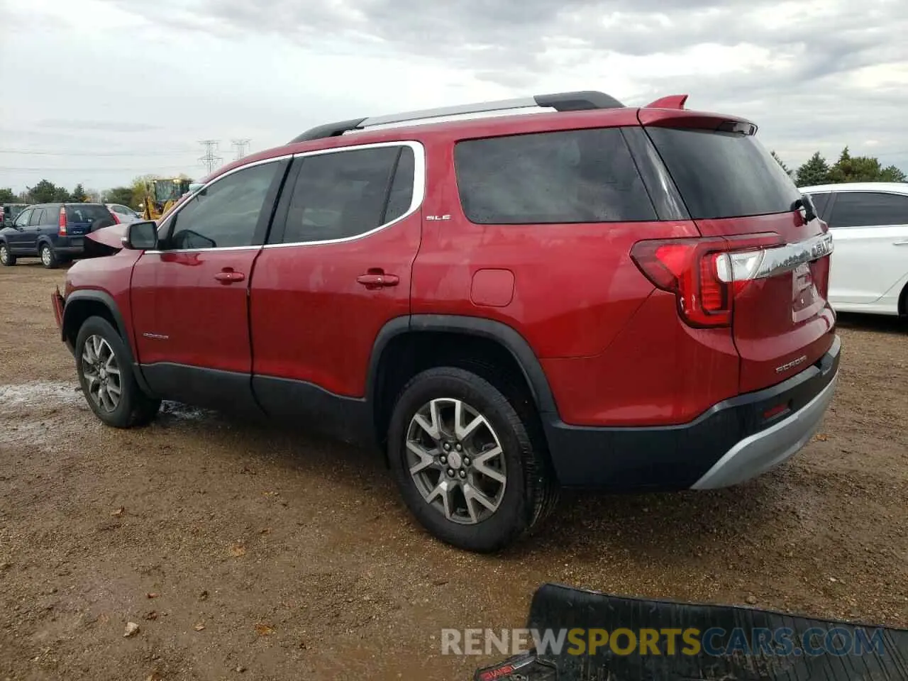 2 Photograph of a damaged car 1GKKNKLA8MZ160773 GMC ACADIA 2021