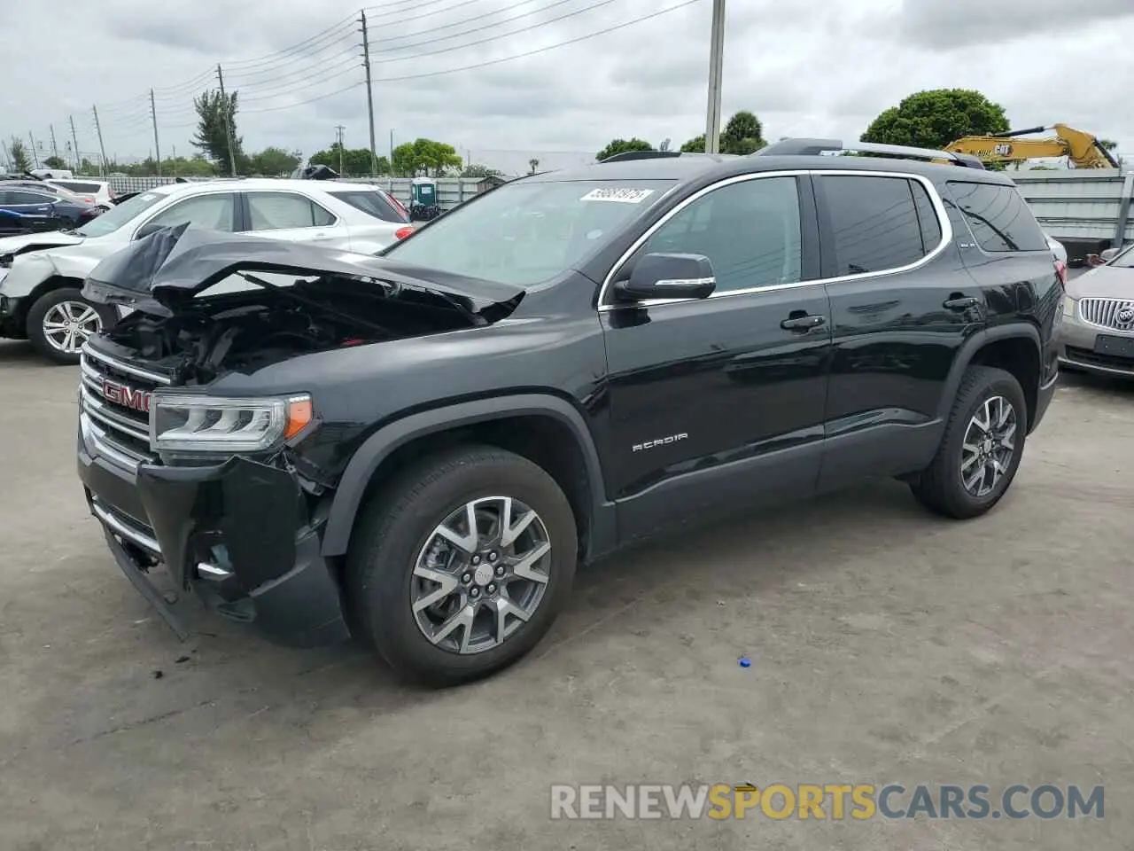 1 Photograph of a damaged car 1GKKNKLAXMZ153646 GMC ACADIA 2021