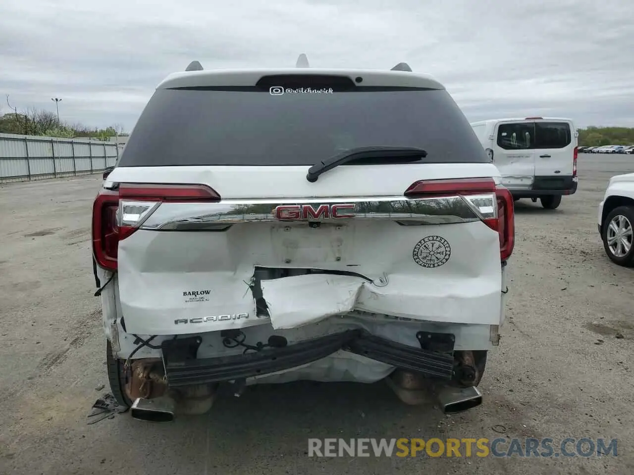 6 Фотография поврежденного автомобиля 1GKKNKLS5MZ202423 GMC ACADIA 2021