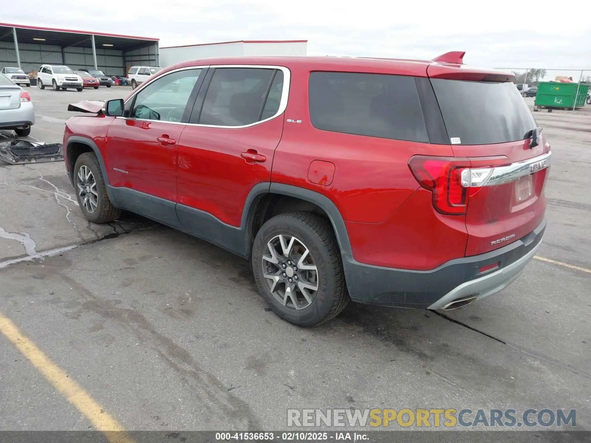 3 Фотография поврежденного автомобиля 1GKKNKLS6MZ181694 GMC ACADIA 2021