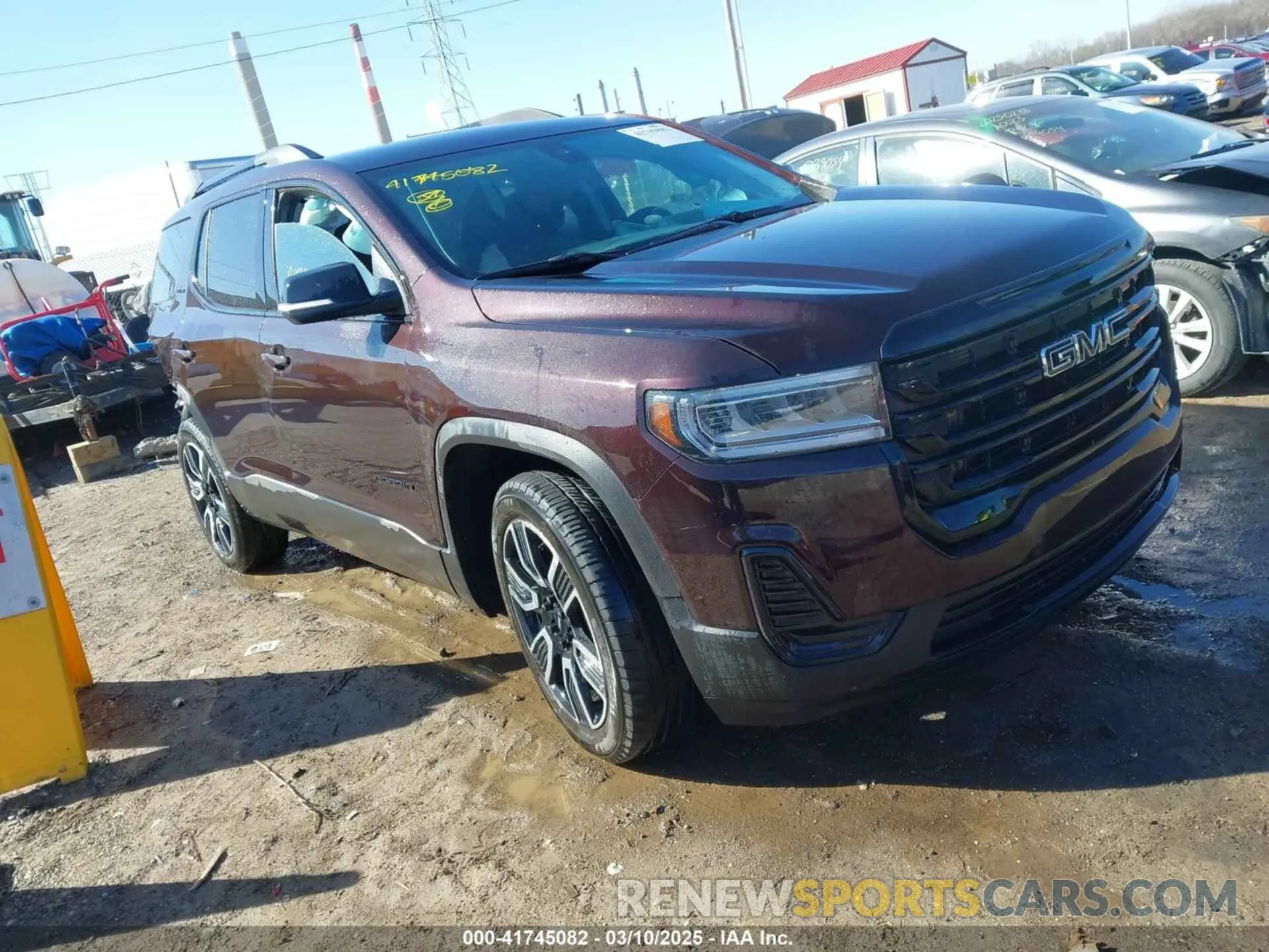 1 Photograph of a damaged car 1GKKNKLS8MZ174908 GMC ACADIA 2021