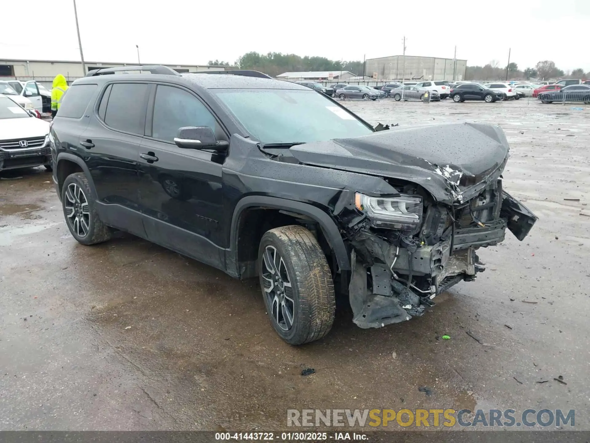1 Photograph of a damaged car 1GKKNMLS1MZ156973 GMC ACADIA 2021