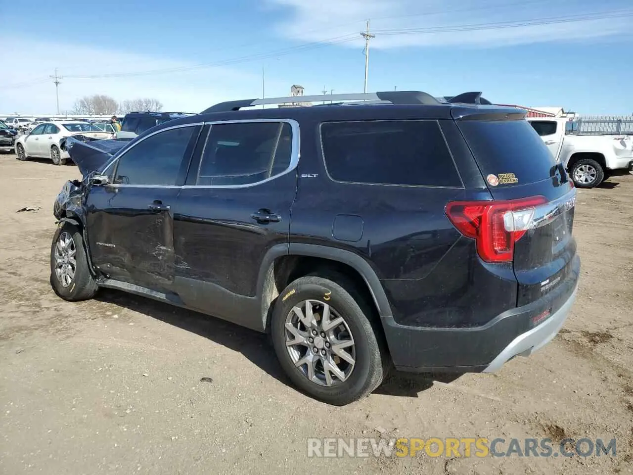 2 Photograph of a damaged car 1GKKNULS1MZ148114 GMC ACADIA 2021