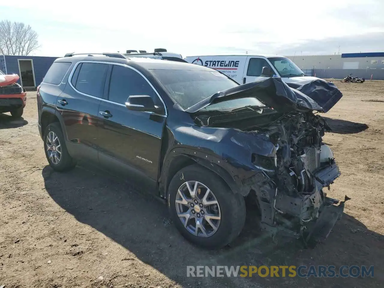 4 Photograph of a damaged car 1GKKNULS1MZ148114 GMC ACADIA 2021