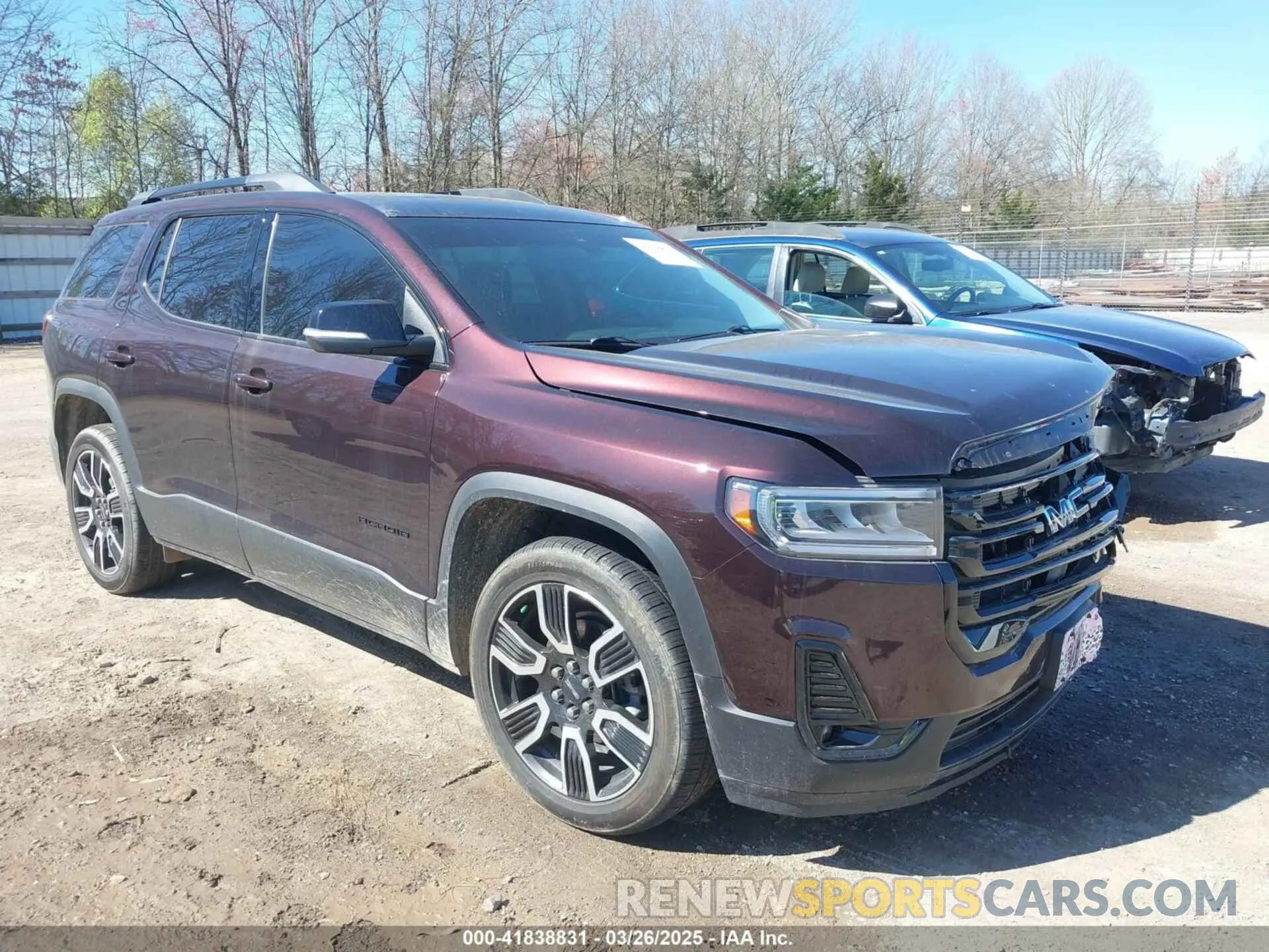 1 Photograph of a damaged car 1GKKNULS6MZ109017 GMC ACADIA 2021
