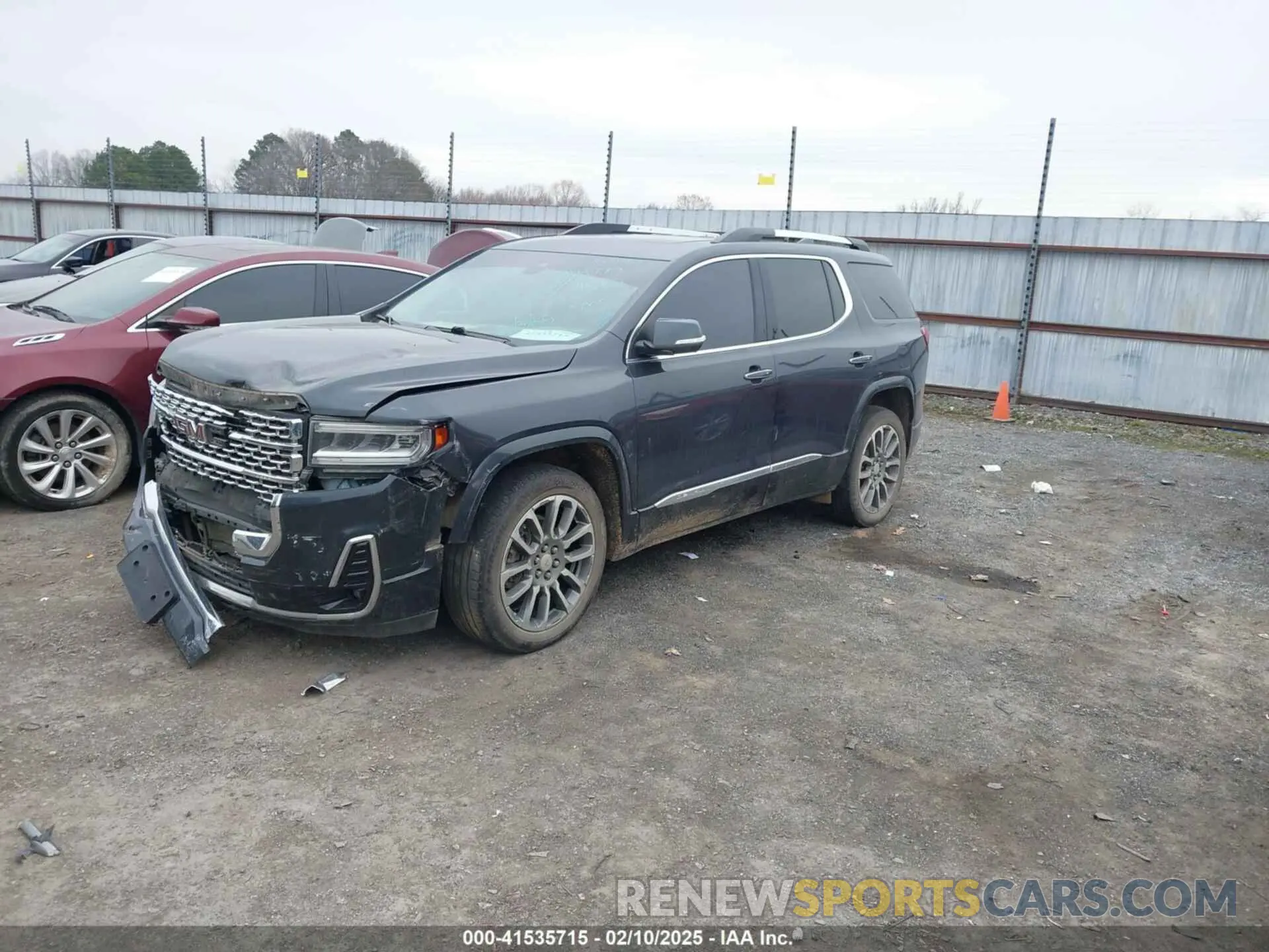 2 Photograph of a damaged car 1GKKNXLS1MZ130147 GMC ACADIA 2021