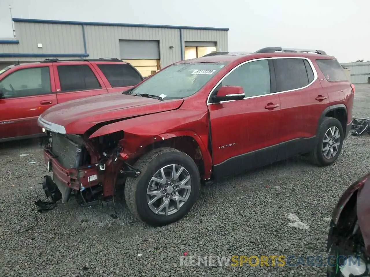 1 Photograph of a damaged car 1GKKNMLS4NZ114055 GMC ACADIA 2022