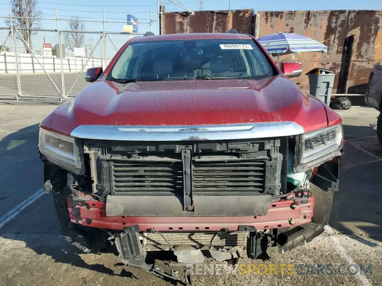 5 Фотография поврежденного автомобиля 1GKKNULS2NZ116998 GMC ACADIA 2022