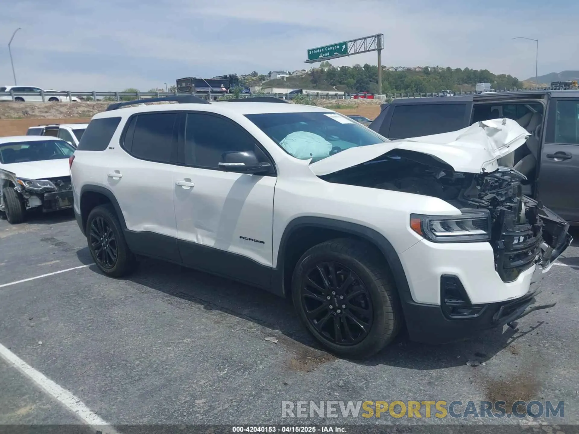 1 Photograph of a damaged car 1GKKNML49PZ252503 GMC ACADIA 2023