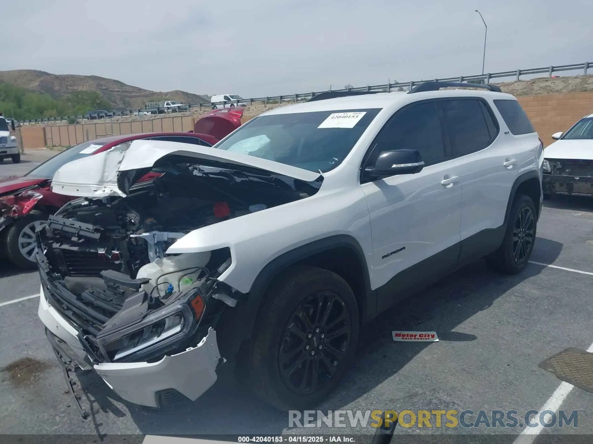 2 Photograph of a damaged car 1GKKNML49PZ252503 GMC ACADIA 2023