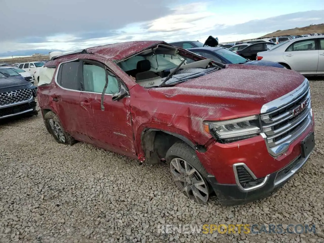 4 Photograph of a damaged car 1GKKNULS6PZ228609 GMC ACADIA 2023