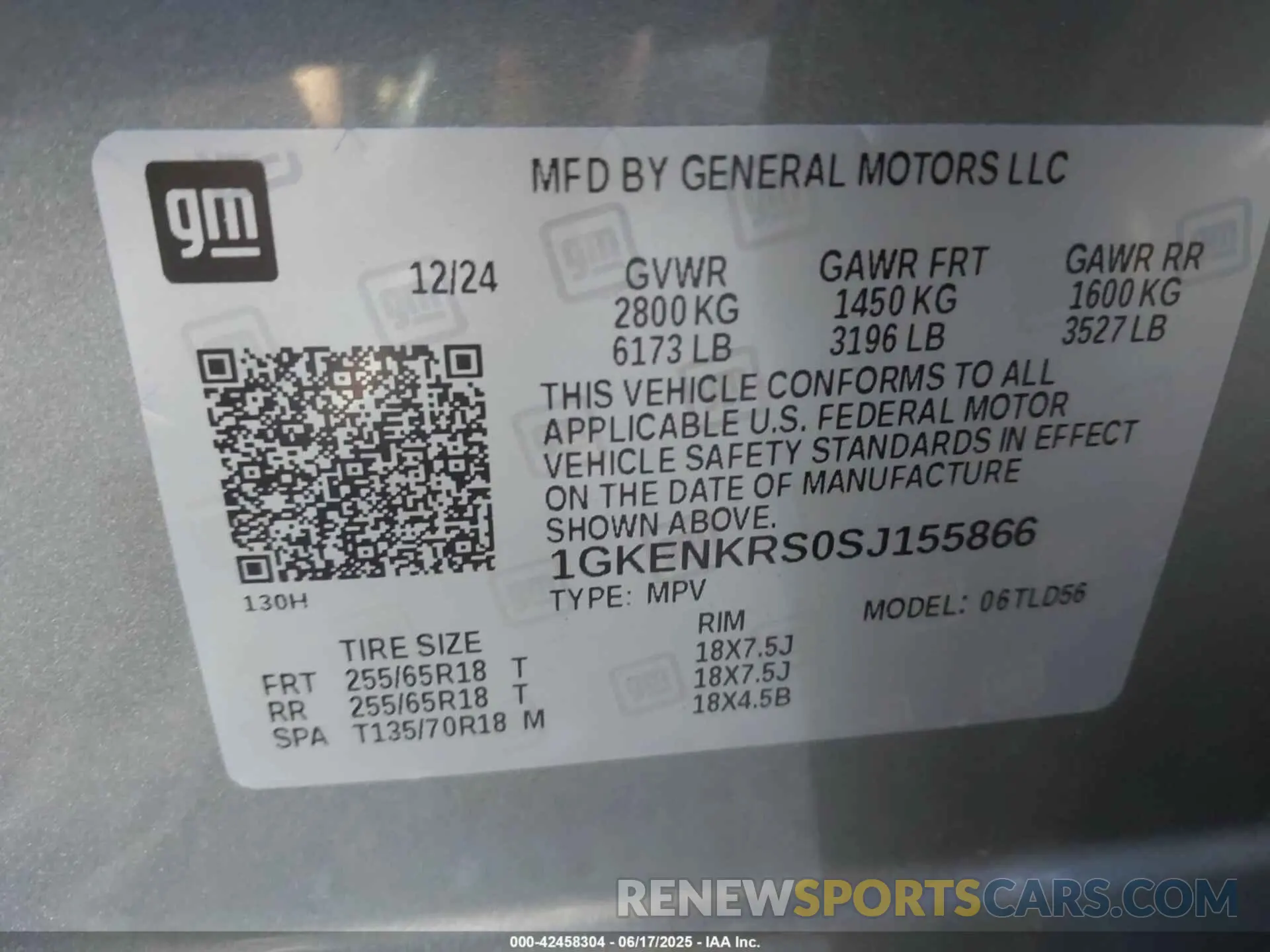 9 Photograph of a damaged car 1GKENKRS0SJ155866 GMC ACADIA 2025