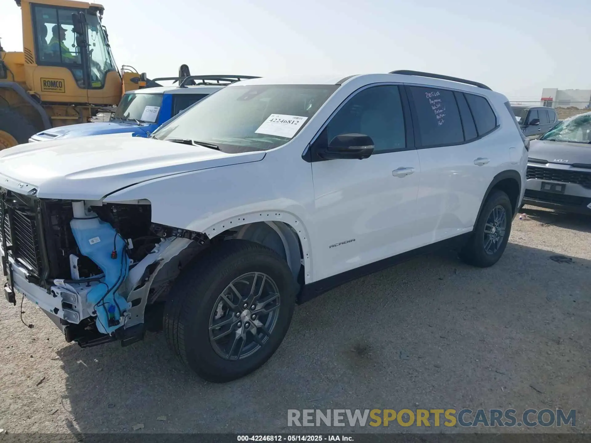 2 Photograph of a damaged car 1GKENKRS3SJ117886 GMC ACADIA 2025