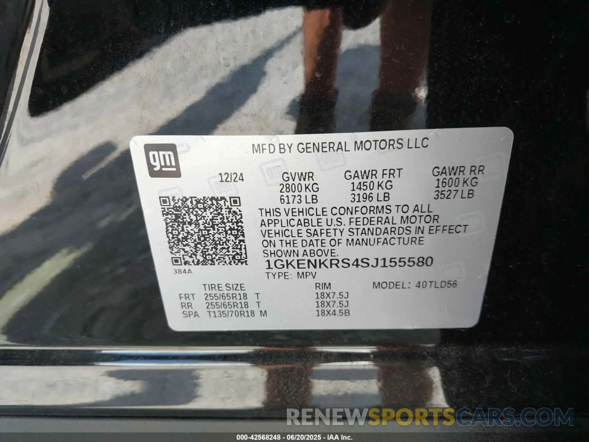 9 Photograph of a damaged car 1GKENKRS4SJ155580 GMC ACADIA 2025
