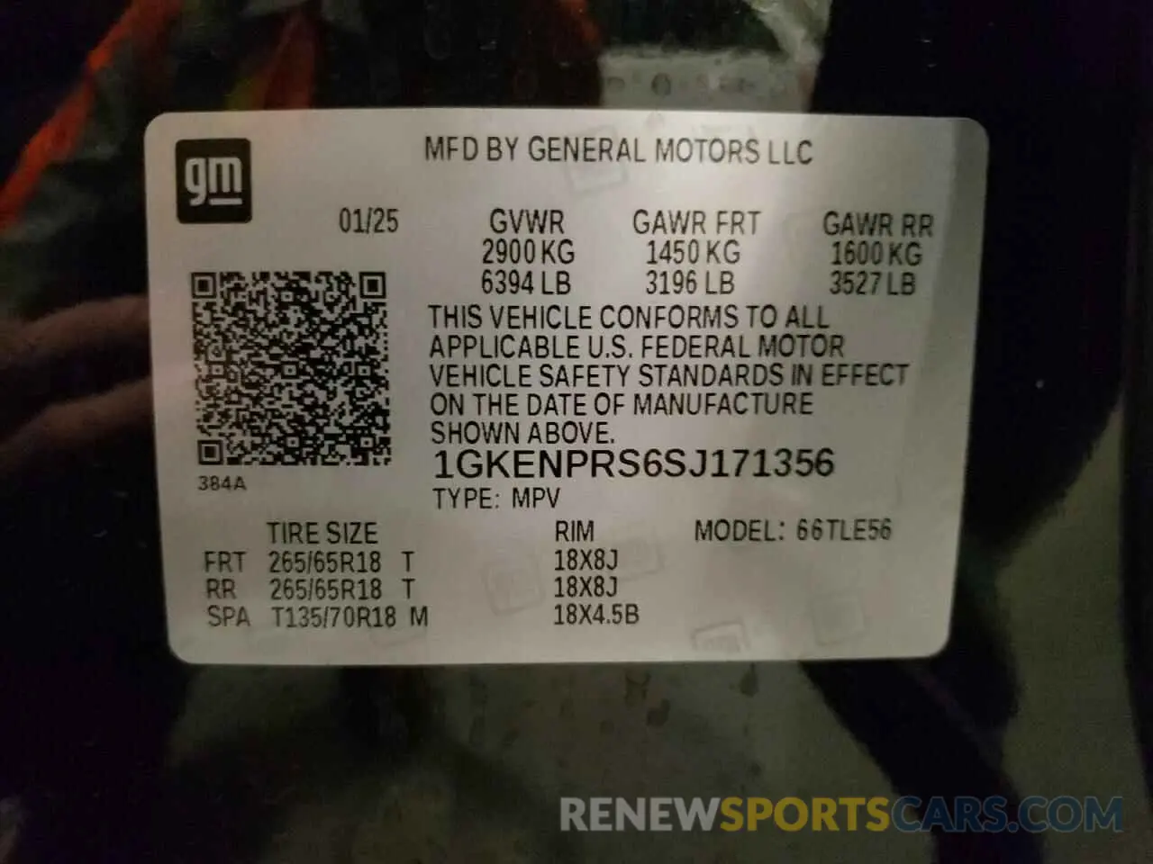 13 Фотография поврежденного автомобиля 1GKENPRS6SJ171356 GMC ACADIA 2025