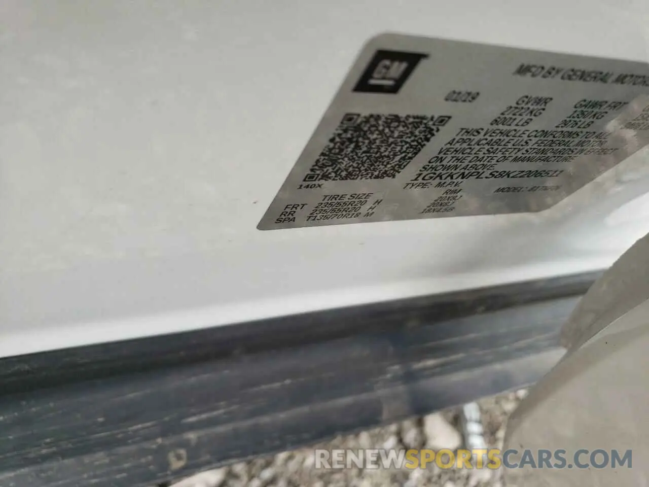 13 Photograph of a damaged car 1GKKNPLS8KZ206511 GMC ACADIA DEN 2019