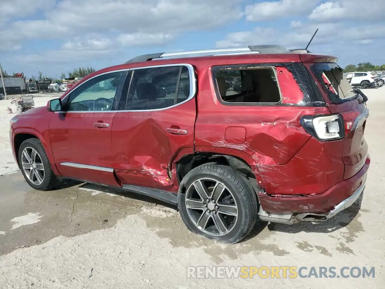 2 Photograph of a damaged car 1GKKNPLSXKZ191736 GMC ACADIA DEN 2019