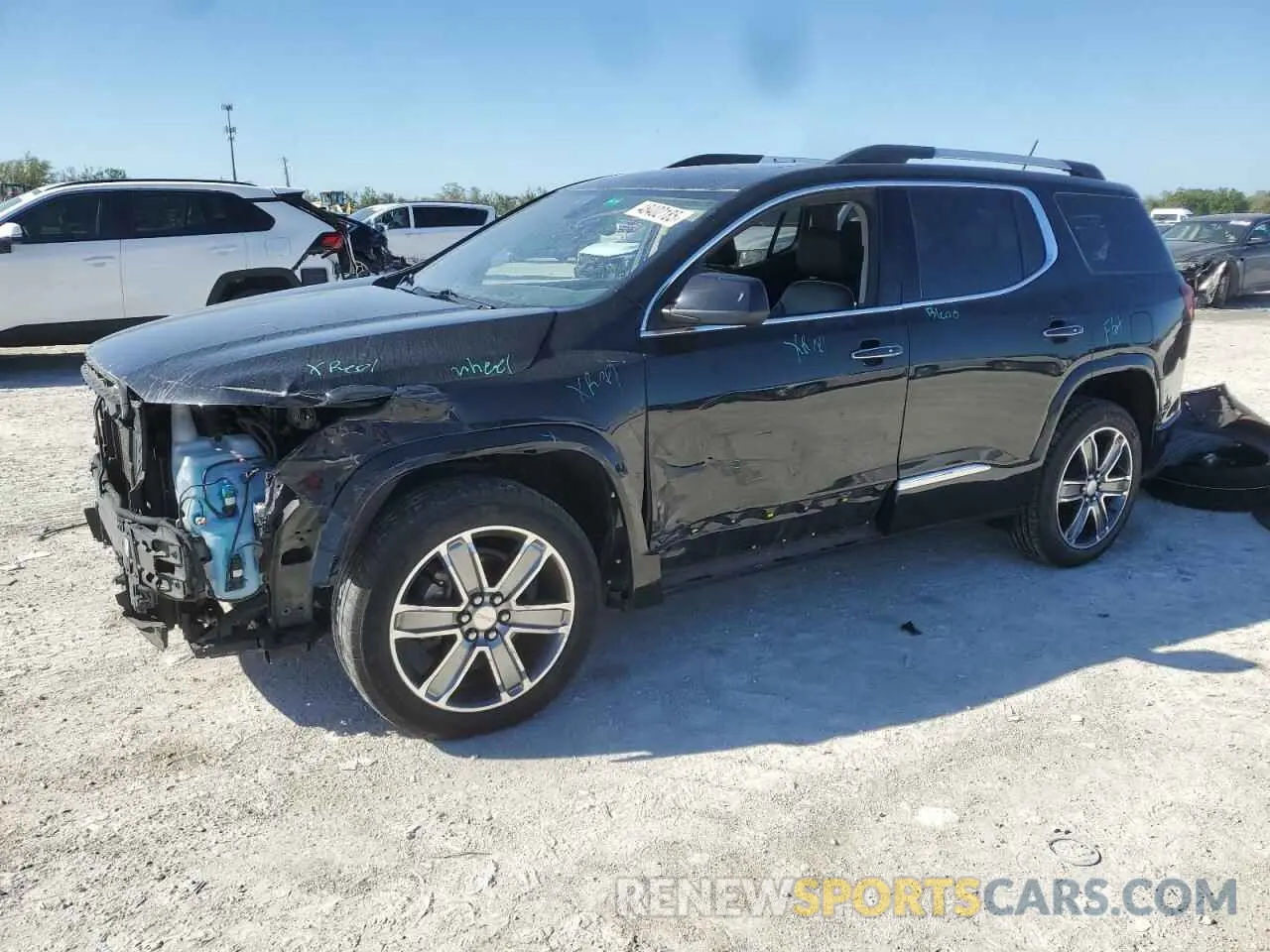 1 Photograph of a damaged car 1GKKNXLS1KZ107741 GMC ACADIA DEN 2019