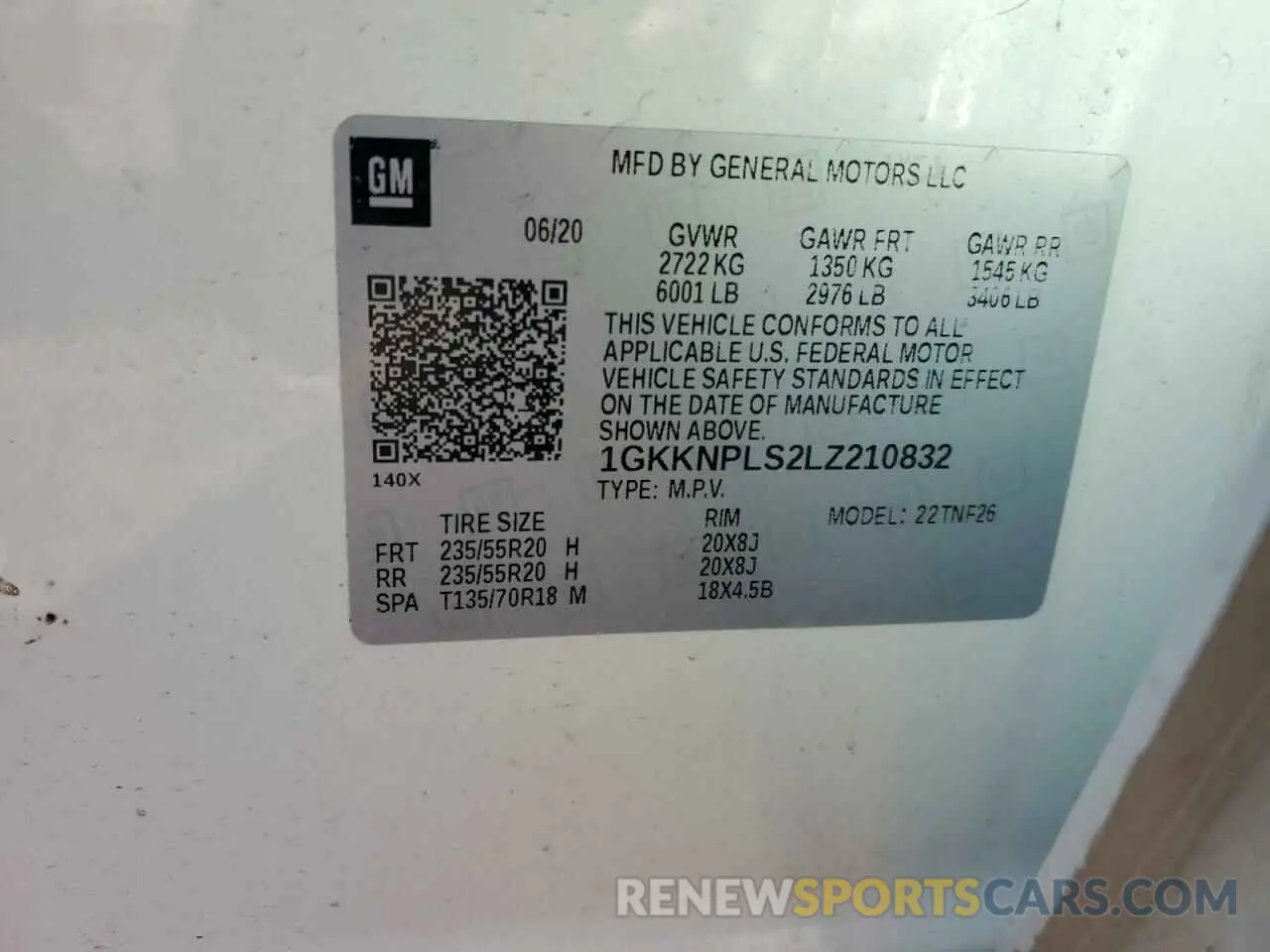 16 Фотография поврежденного автомобиля 1GKKNPLS2LZ210832 GMC ACADIA DEN 2020