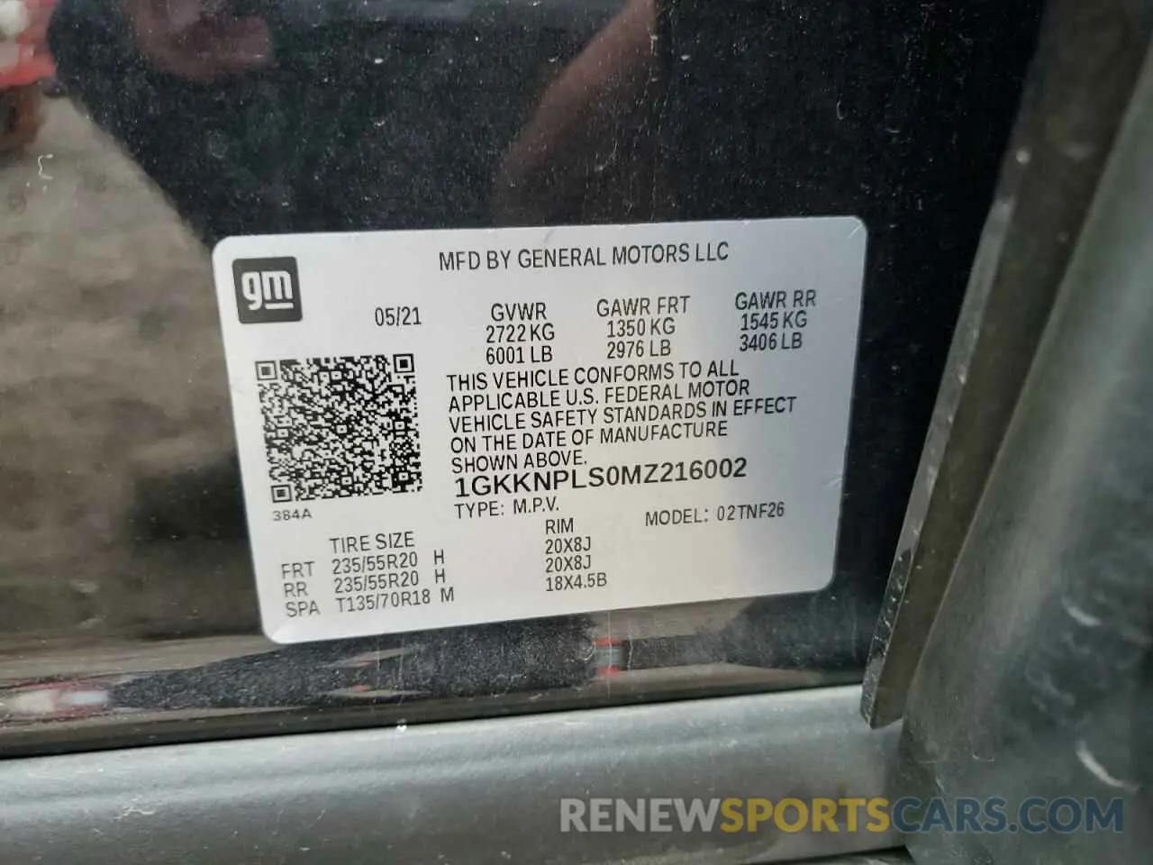 13 Photograph of a damaged car 1GKKNPLS0MZ216002 GMC ACADIA DEN 2021