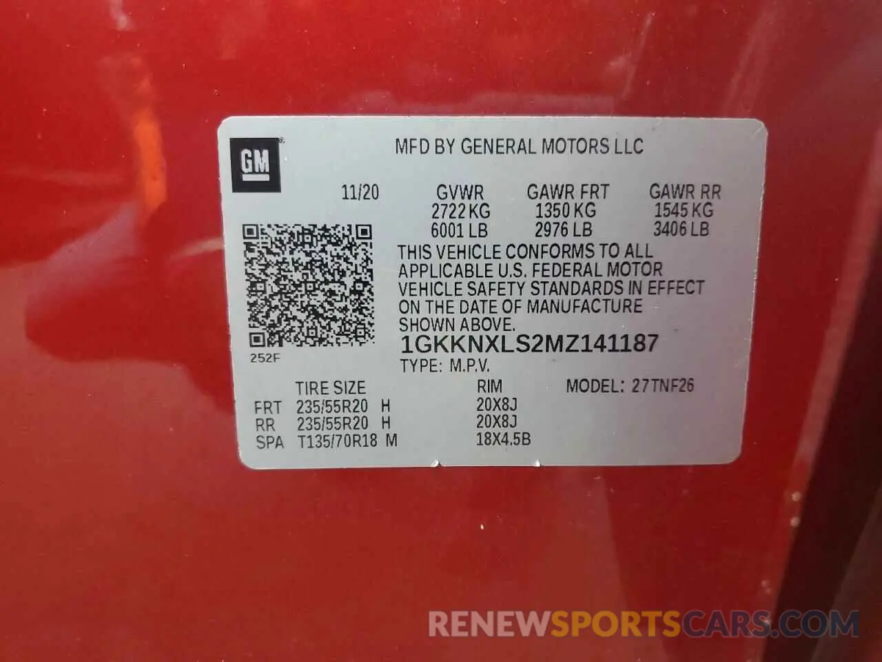 13 Фотография поврежденного автомобиля 1GKKNXLS2MZ141187 GMC ACADIA DEN 2021