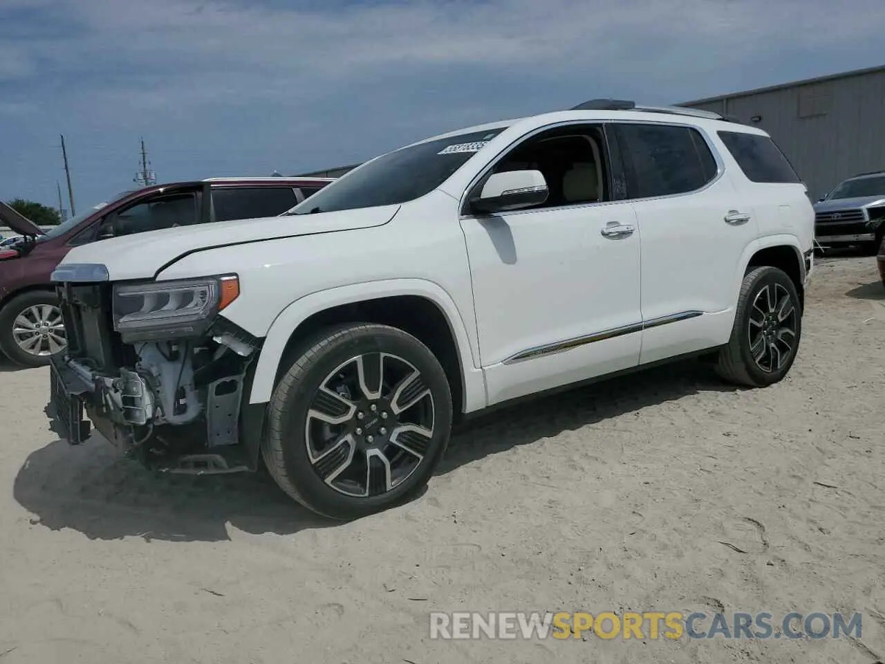 1 Photograph of a damaged car 1GKKNXLS1NZ140775 GMC ACADIA DEN 2022