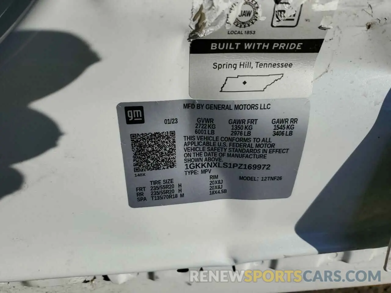 15 Фотография поврежденного автомобиля 1GKKNXLS1PZ169972 GMC ACADIA DEN 2023
