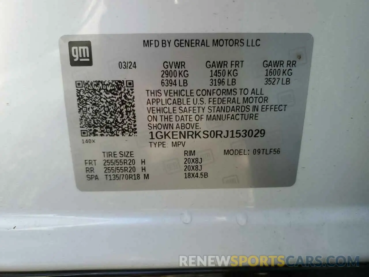 13 Photograph of a damaged car 1GKENRKS0RJ153029 GMC ACADIA DEN 2024