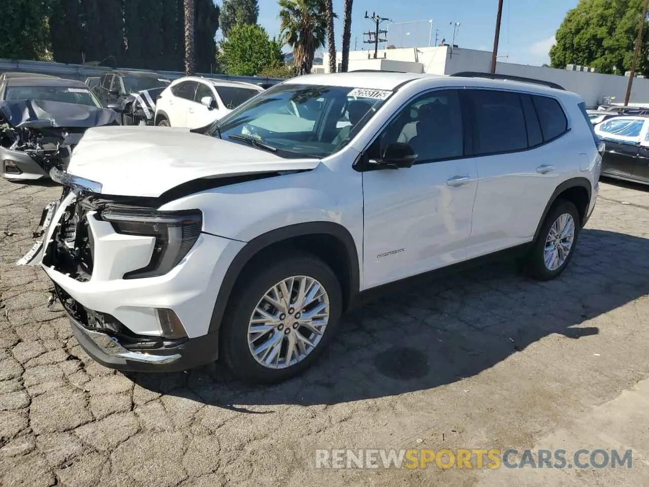1 Photograph of a damaged car 1GKENKKS1RJ196656 GMC ACADIA UPL 2024