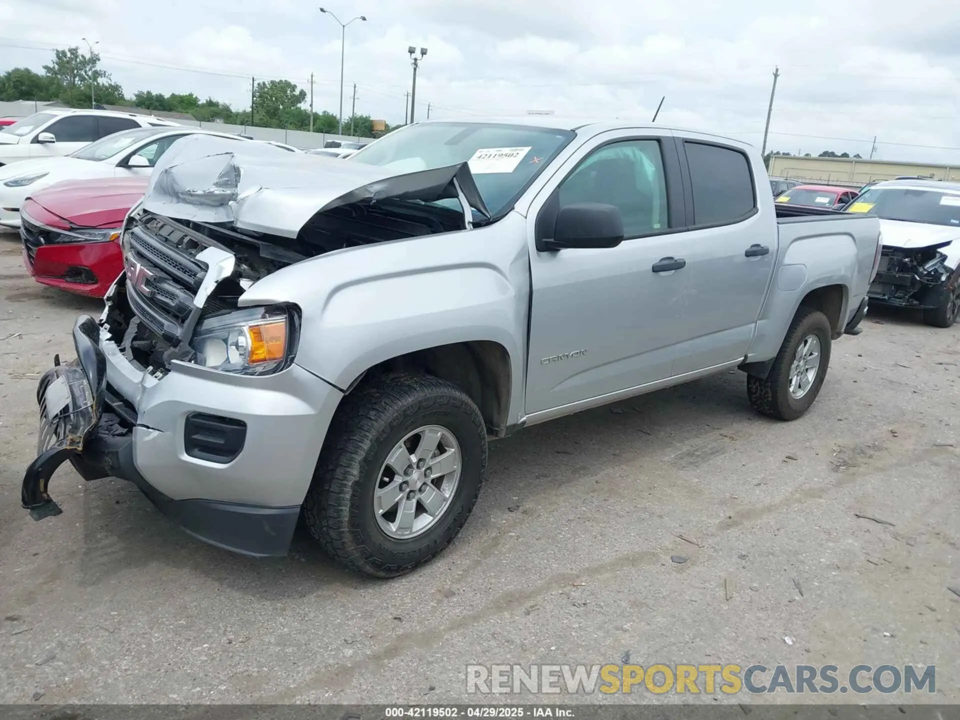 2 Фотография поврежденного автомобиля 1GTG5BEN7K1285308 GMC CANYON 2019