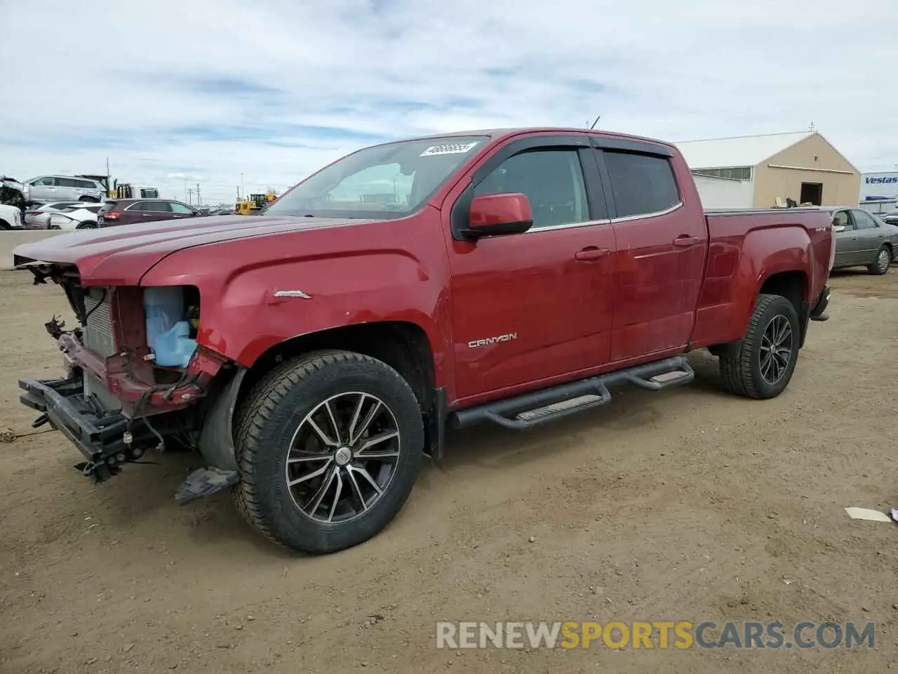 1 Photograph of a damaged car 1GTG6CEN7K1291886 GMC CANYON 2019