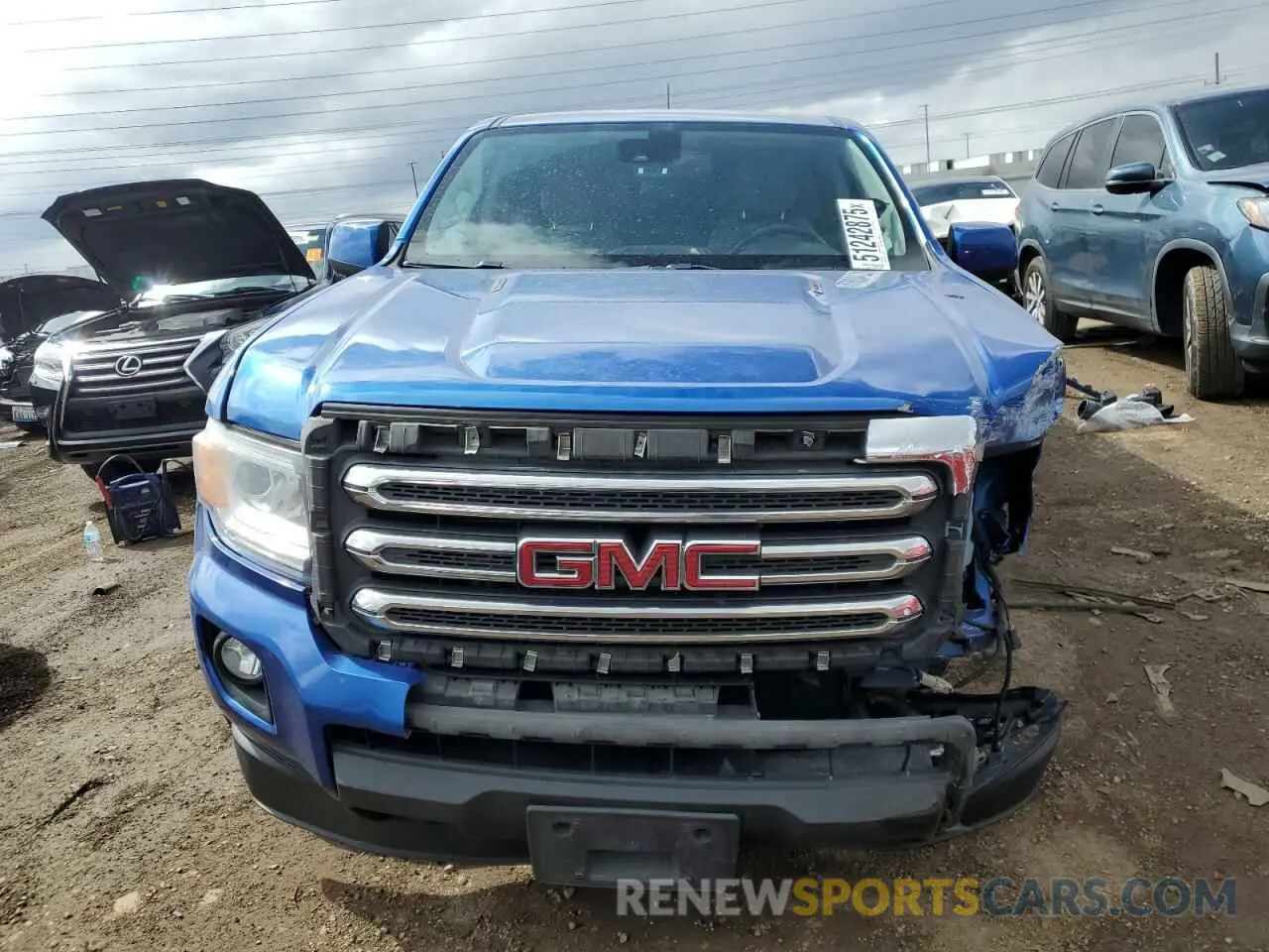 5 Фотография поврежденного автомобиля 1GTP6CE12K1174133 GMC CANYON 2019