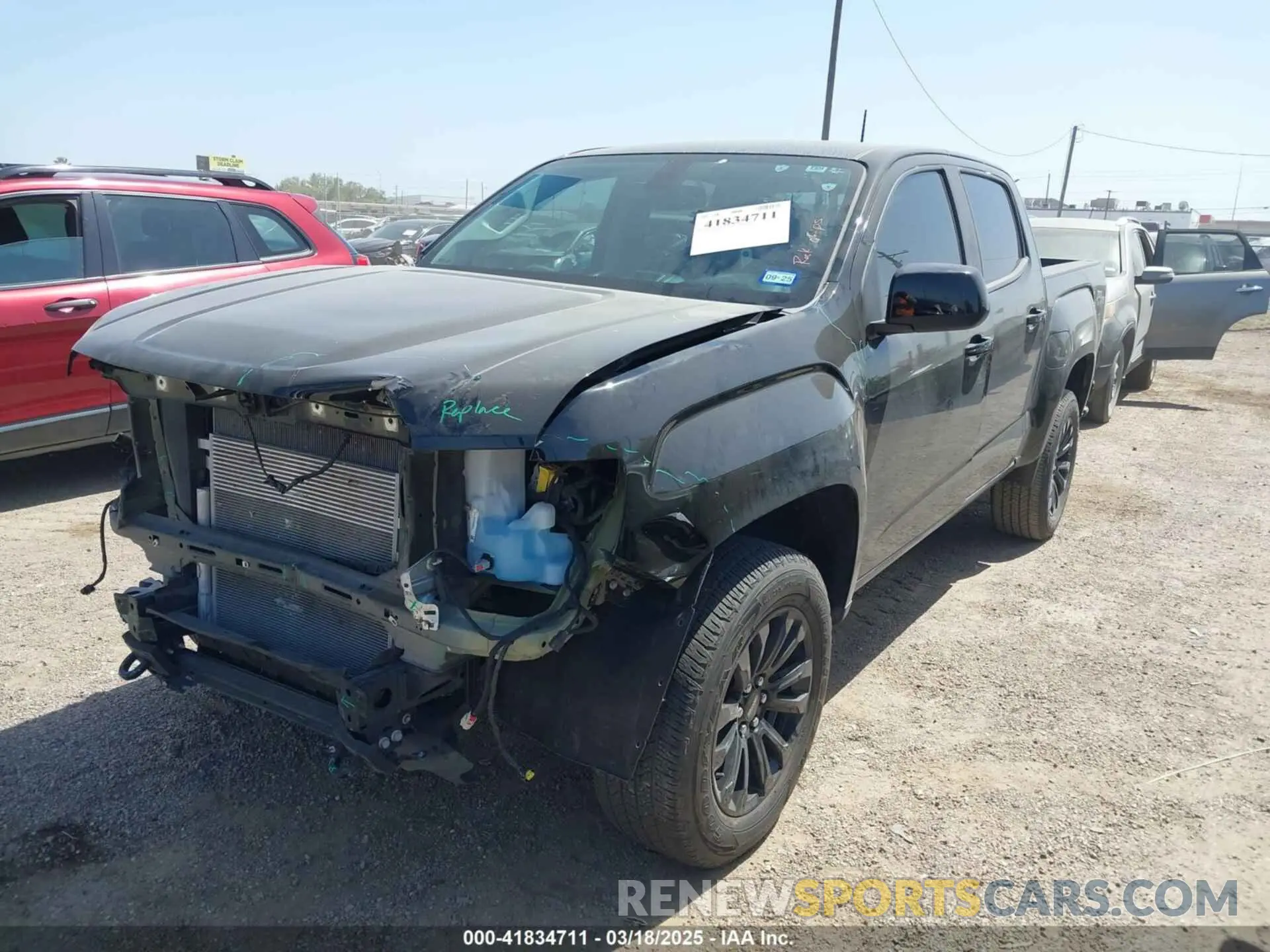 2 Photograph of a damaged car 1GTG5CEN0M1283456 GMC CANYON 2021