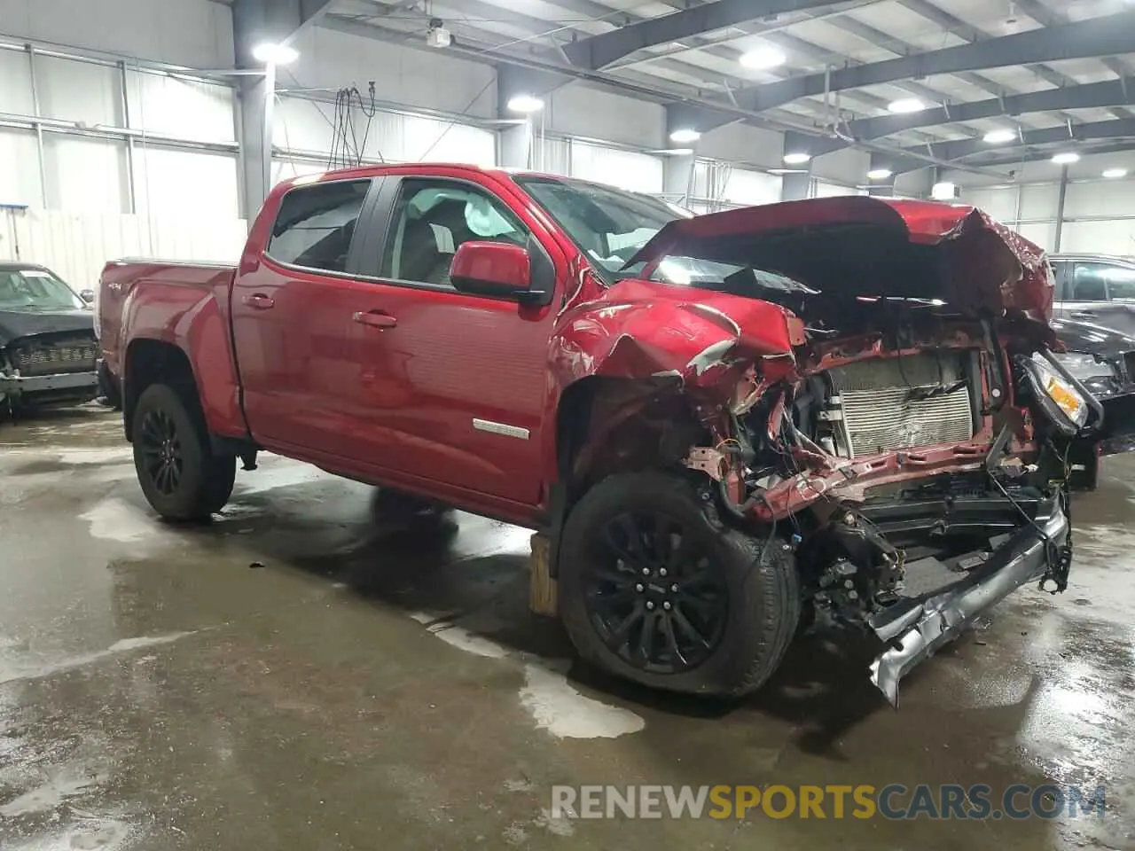 4 Фотография поврежденного автомобиля 1GTG6CEN0M1165310 GMC CANYON 2021