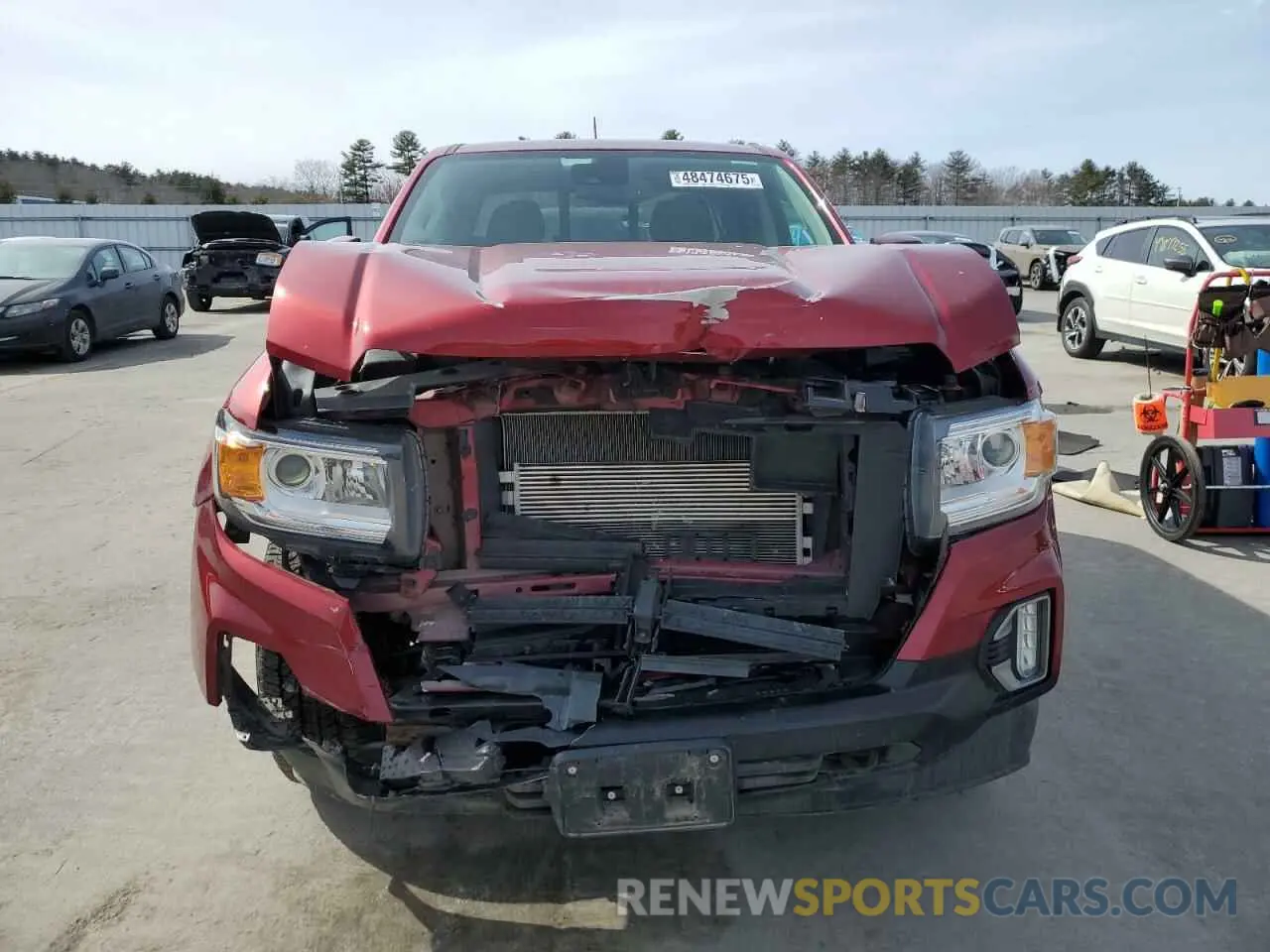 5 Photograph of a damaged car 1GTG6CEN6M1165554 GMC CANYON 2021