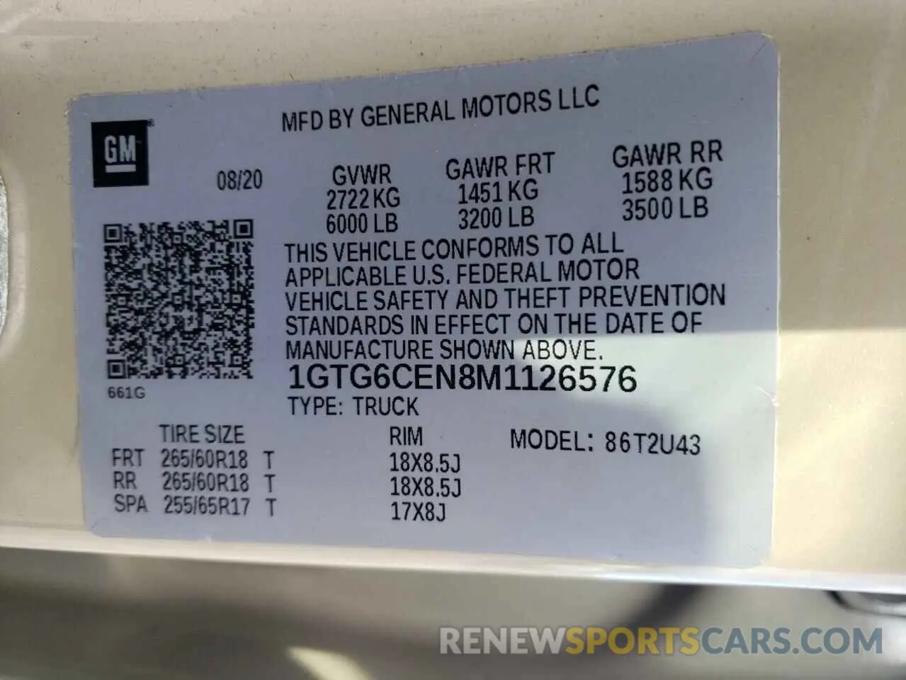 12 Photograph of a damaged car 1GTG6CEN8M1126576 GMC CANYON 2021