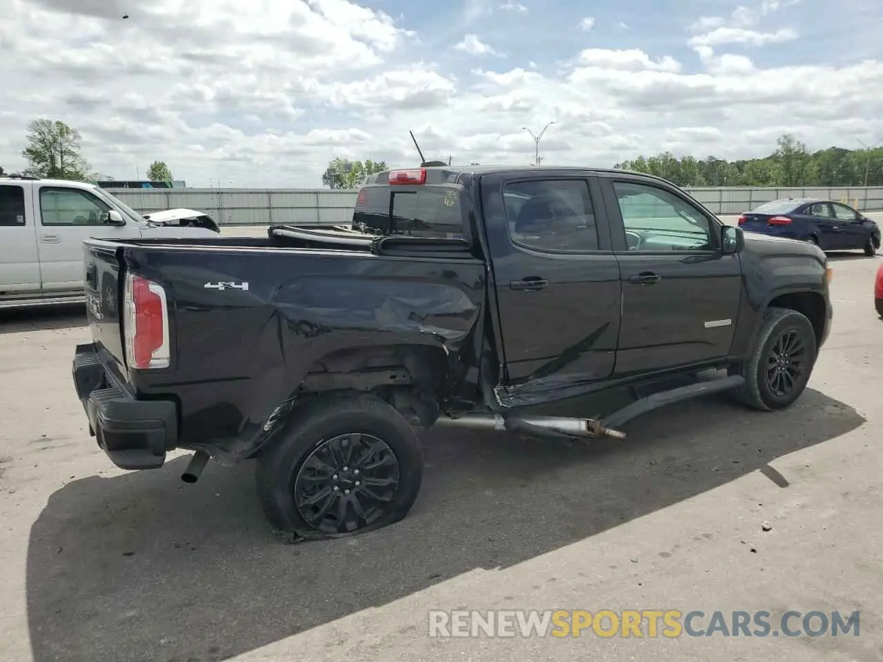 3 Фотография поврежденного автомобиля 1GTG6CEN9M1203780 GMC CANYON 2021